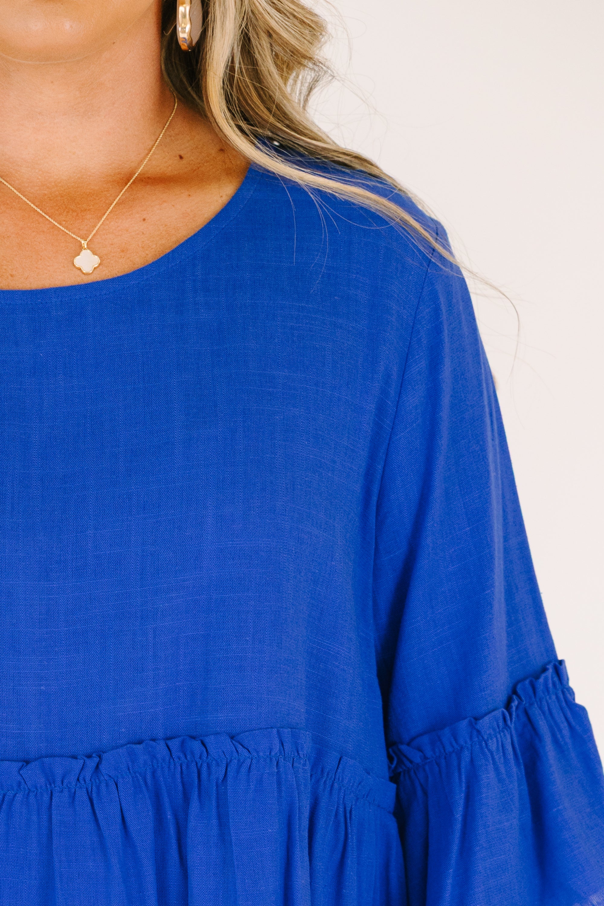 Worth The Wait Top, Cobalt