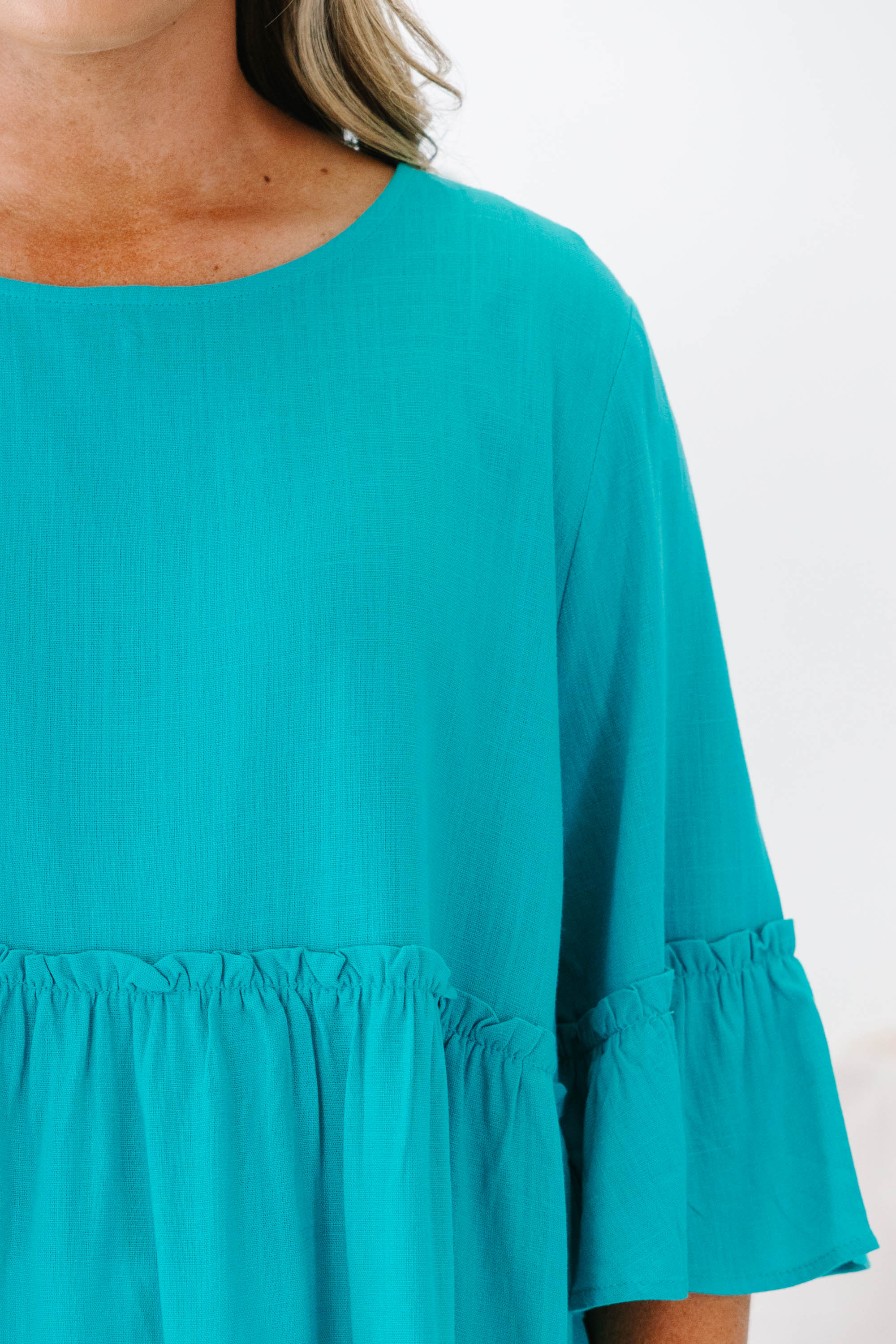 Worth The Wait Top, Teal