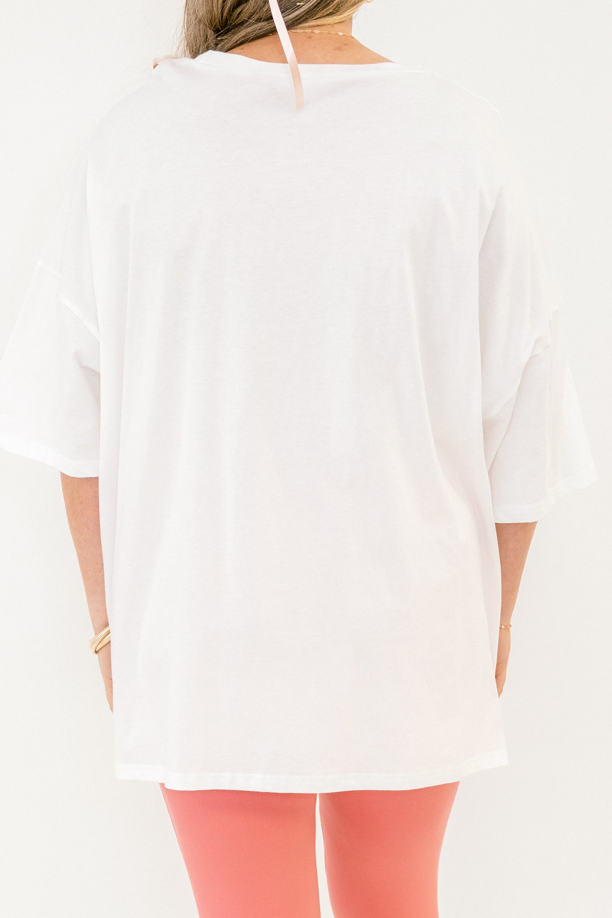 Worthy Of Love Boyfriend Tee, White