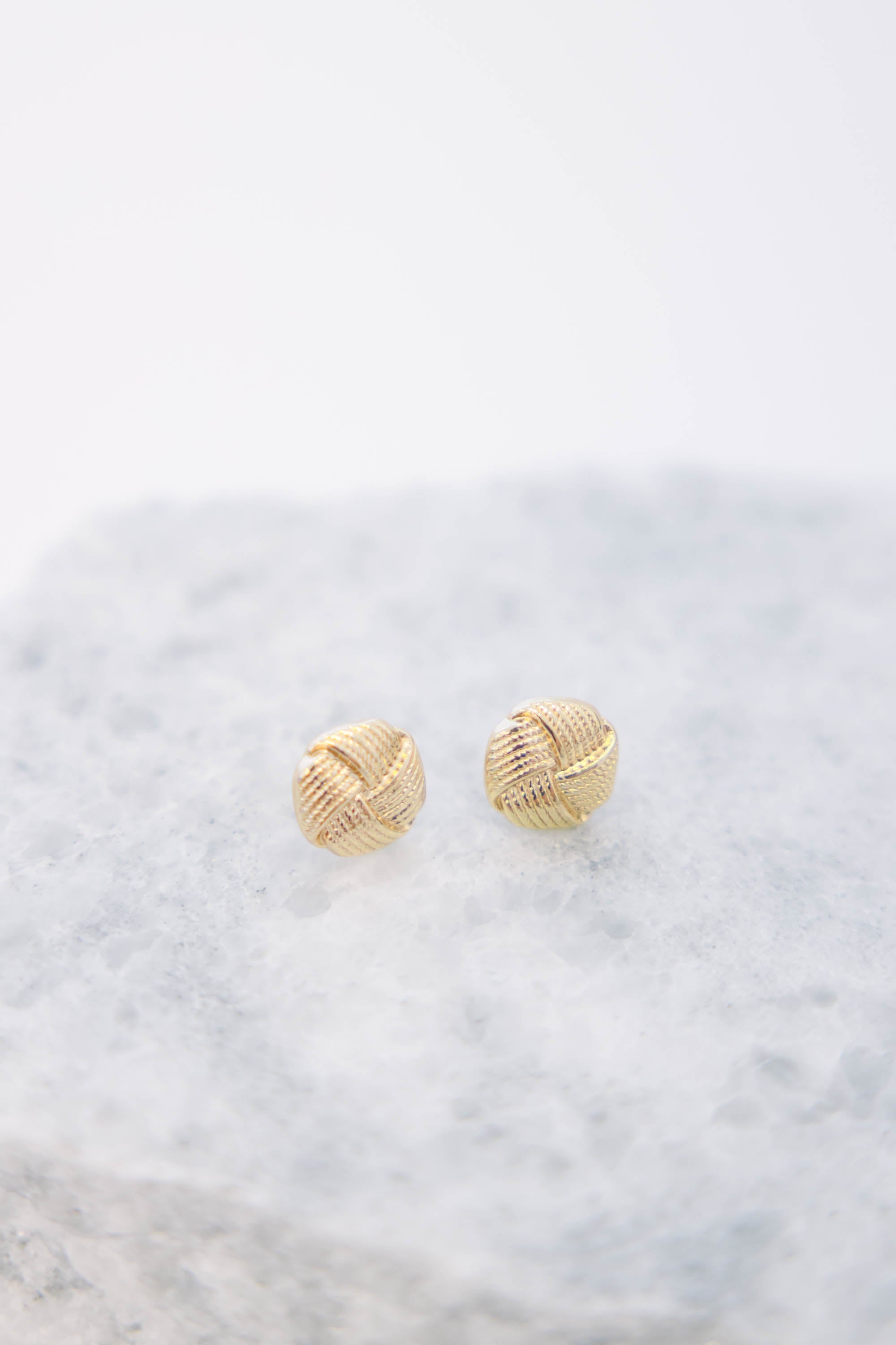 Woven Whispers Earrings, Gold