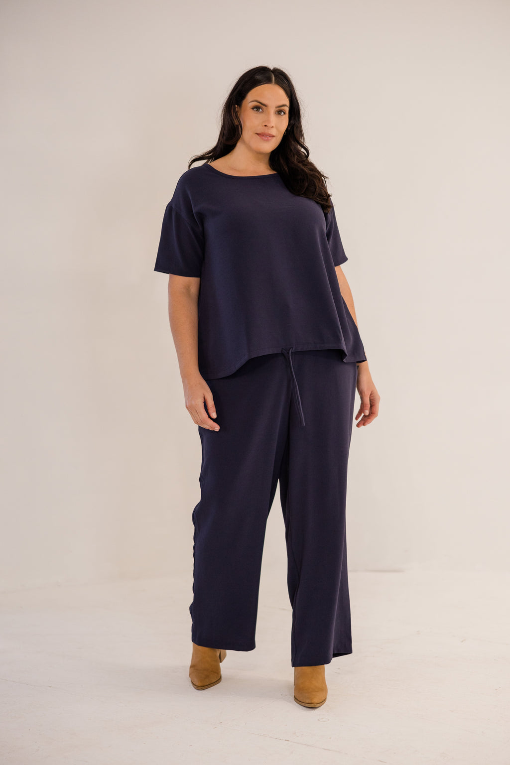 Lena Straight Leg Pant, Ink Navy