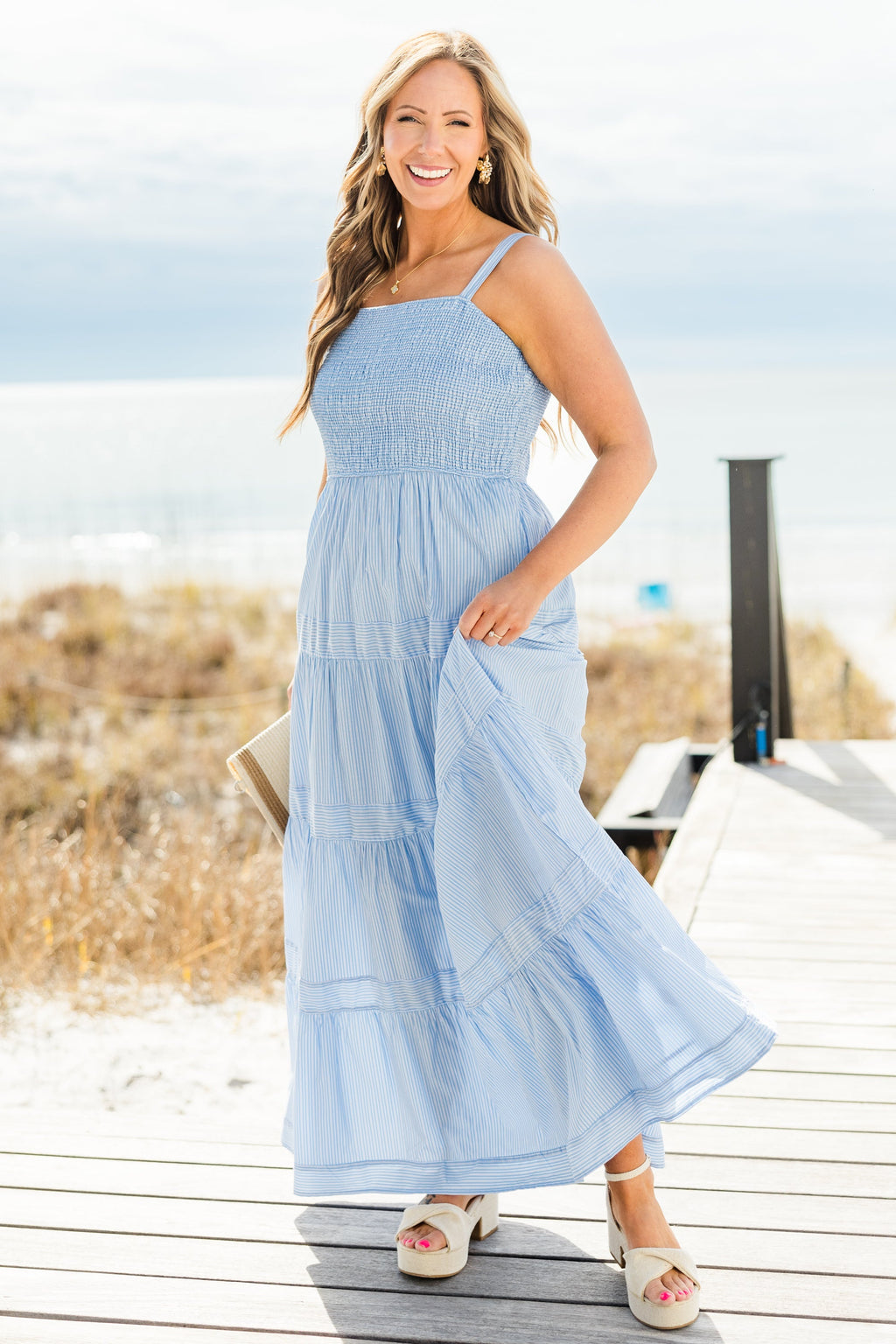 You And Me In Capri Dress, Blue