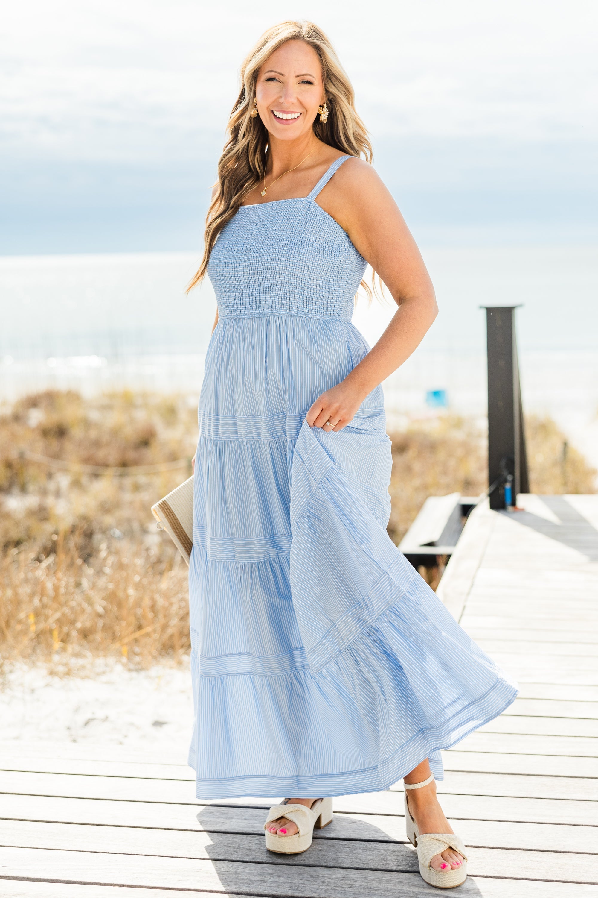 You And Me In Capri Dress, Blue