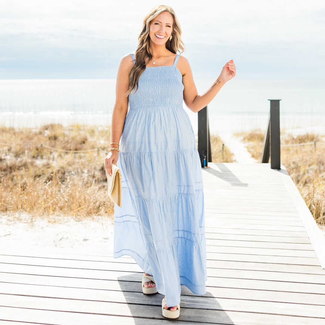 You And Me In Capri Dress, Blue