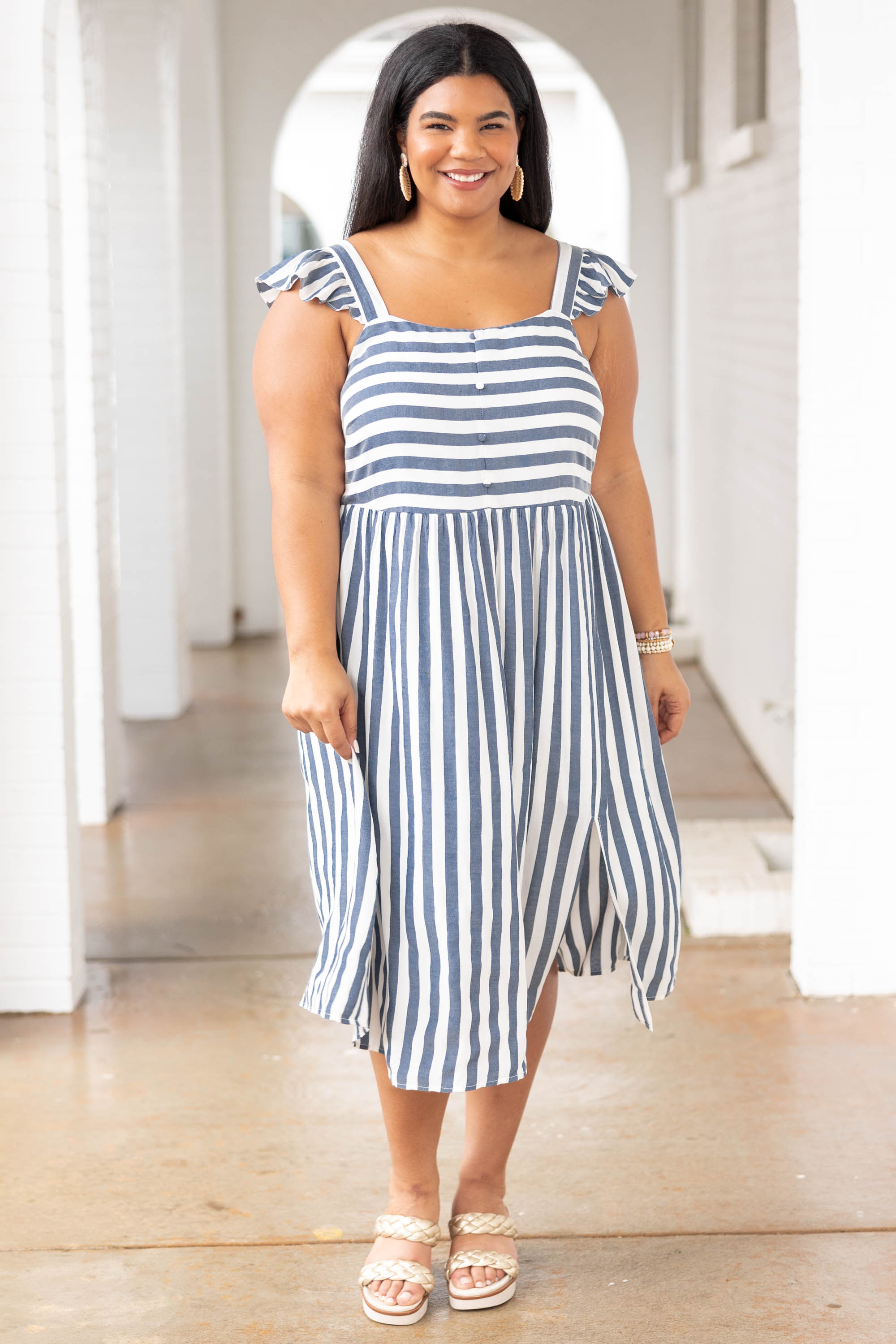 You Just Wait Dress, Denim