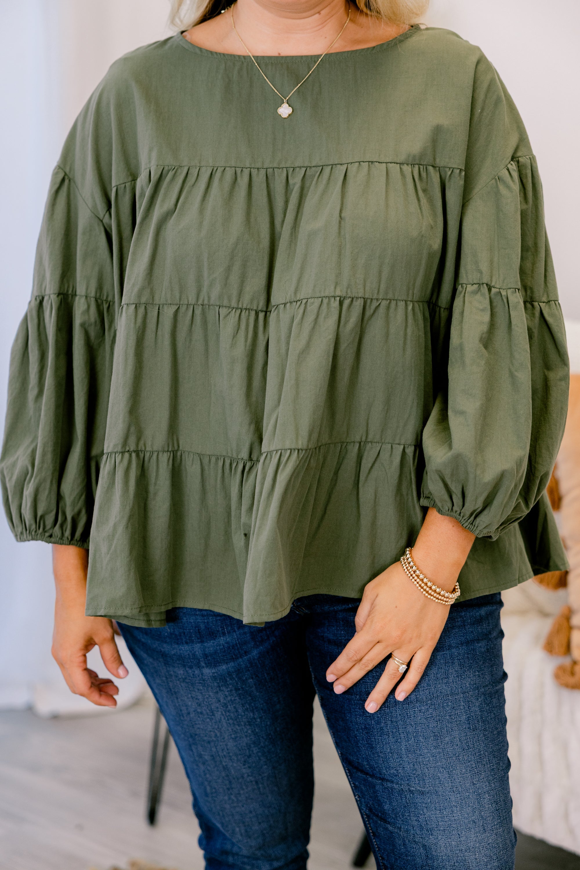 You Look So Perfect Top, Olive