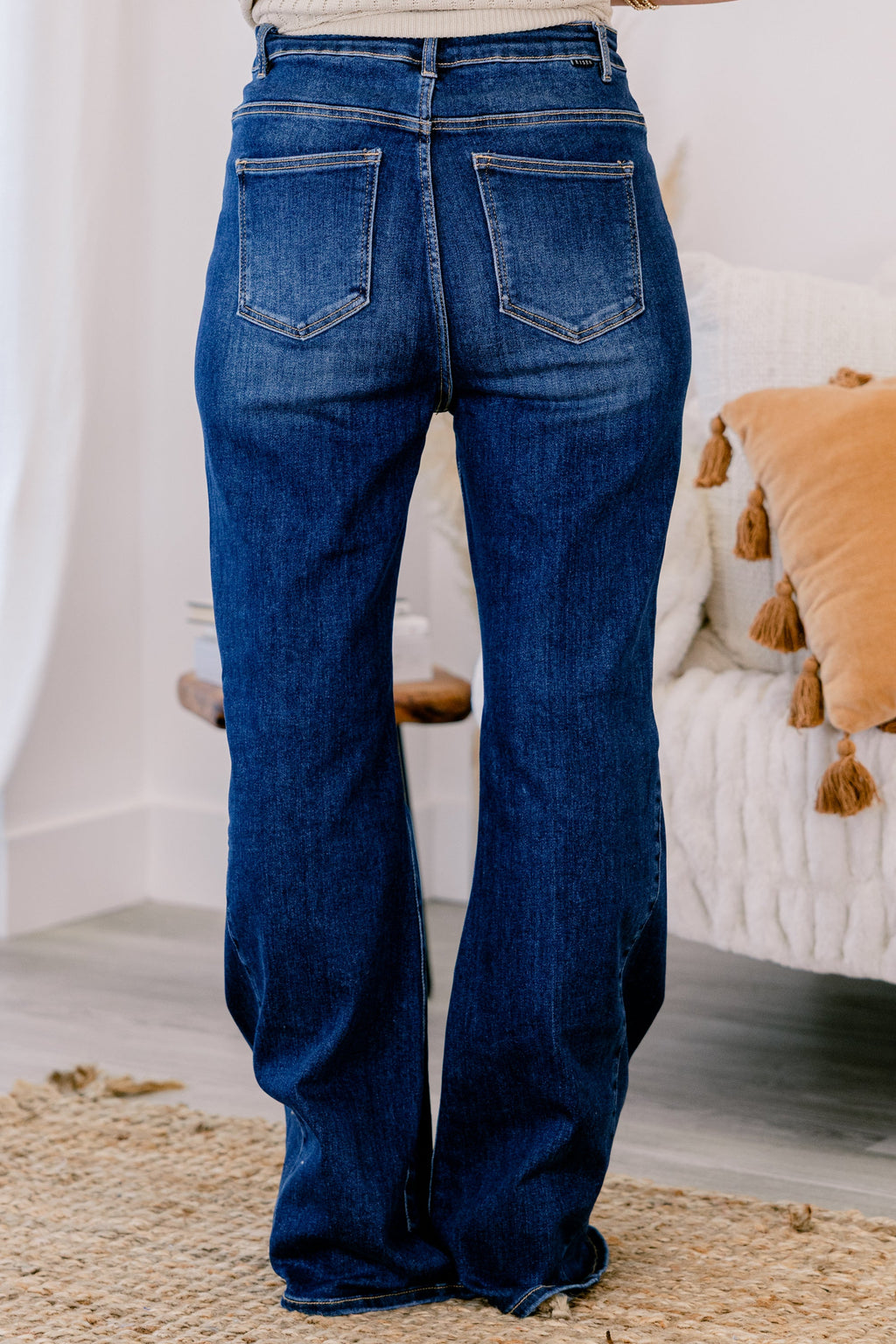 You Make Me Complete Flare Jeans, Dark Wash