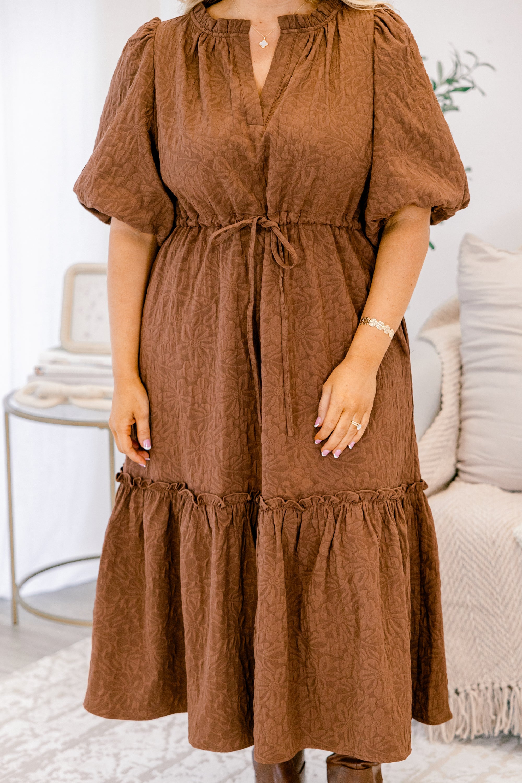 You'll See Soon Dress, Dark Brown