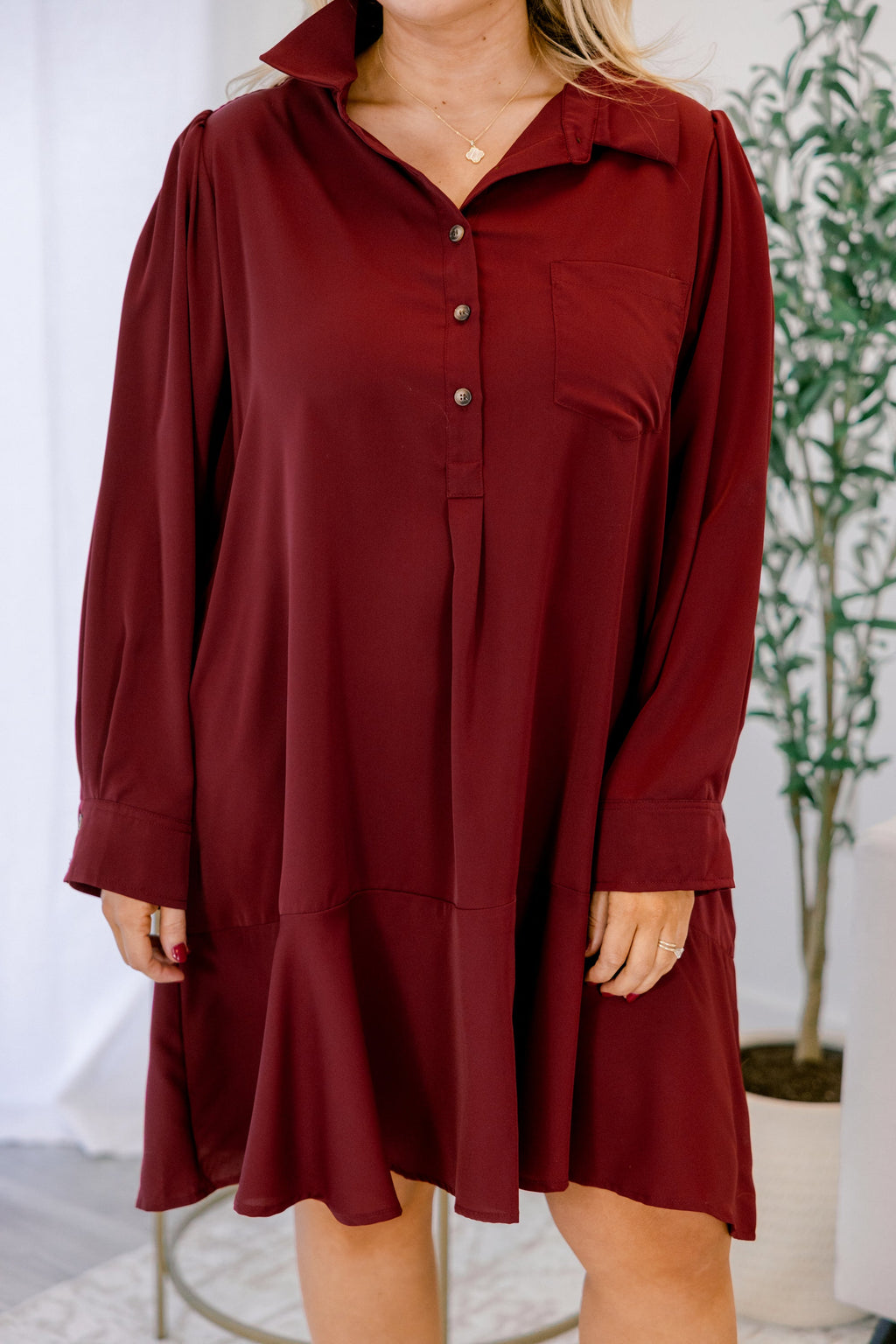 You're Too Sweet Dress, Burgundy