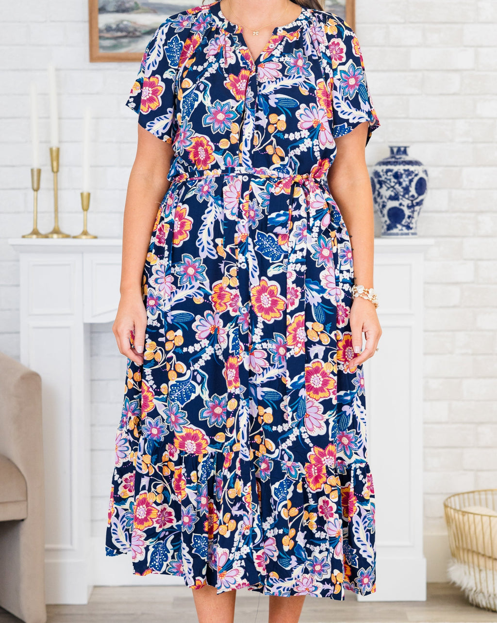 Young Love Dress, Navy