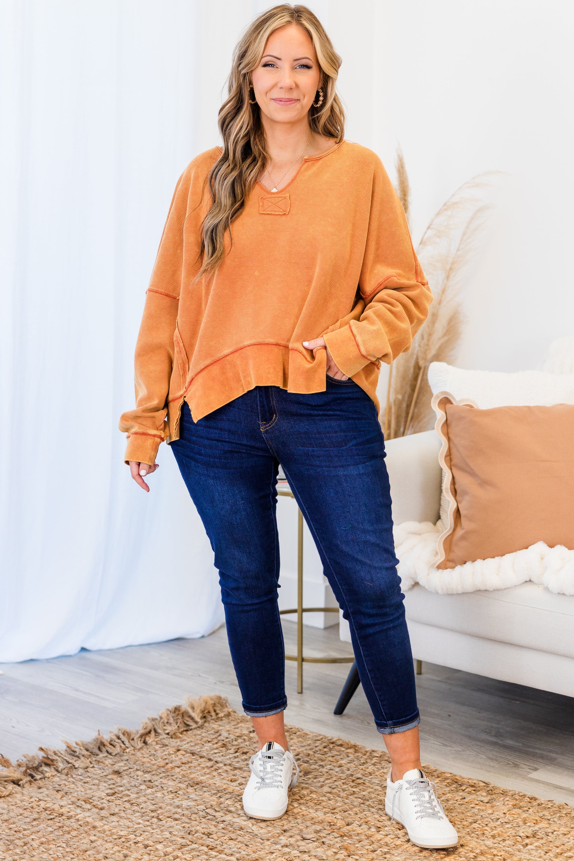 Zinnia Top, Orange