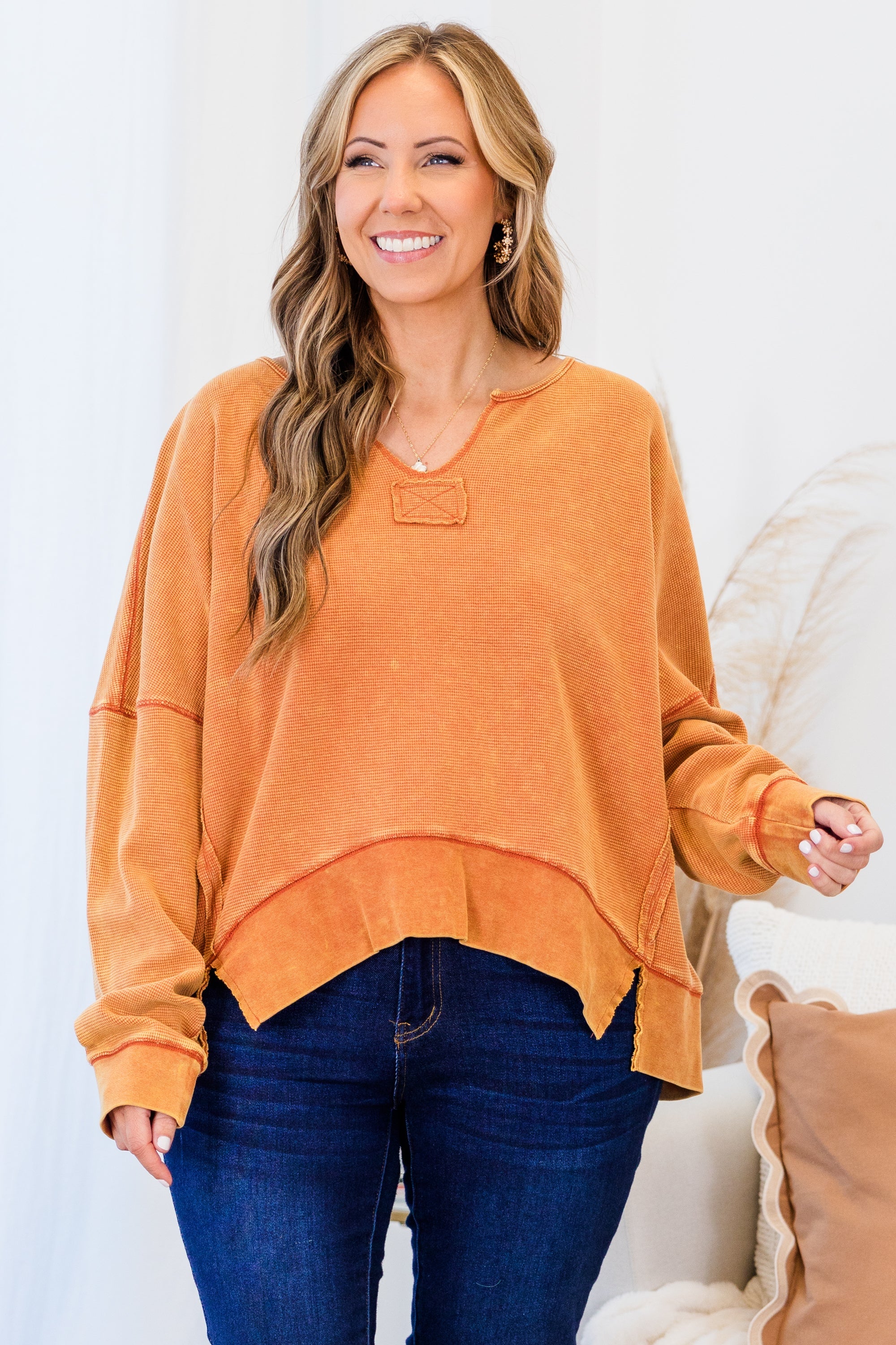 Zinnia Top, Orange
