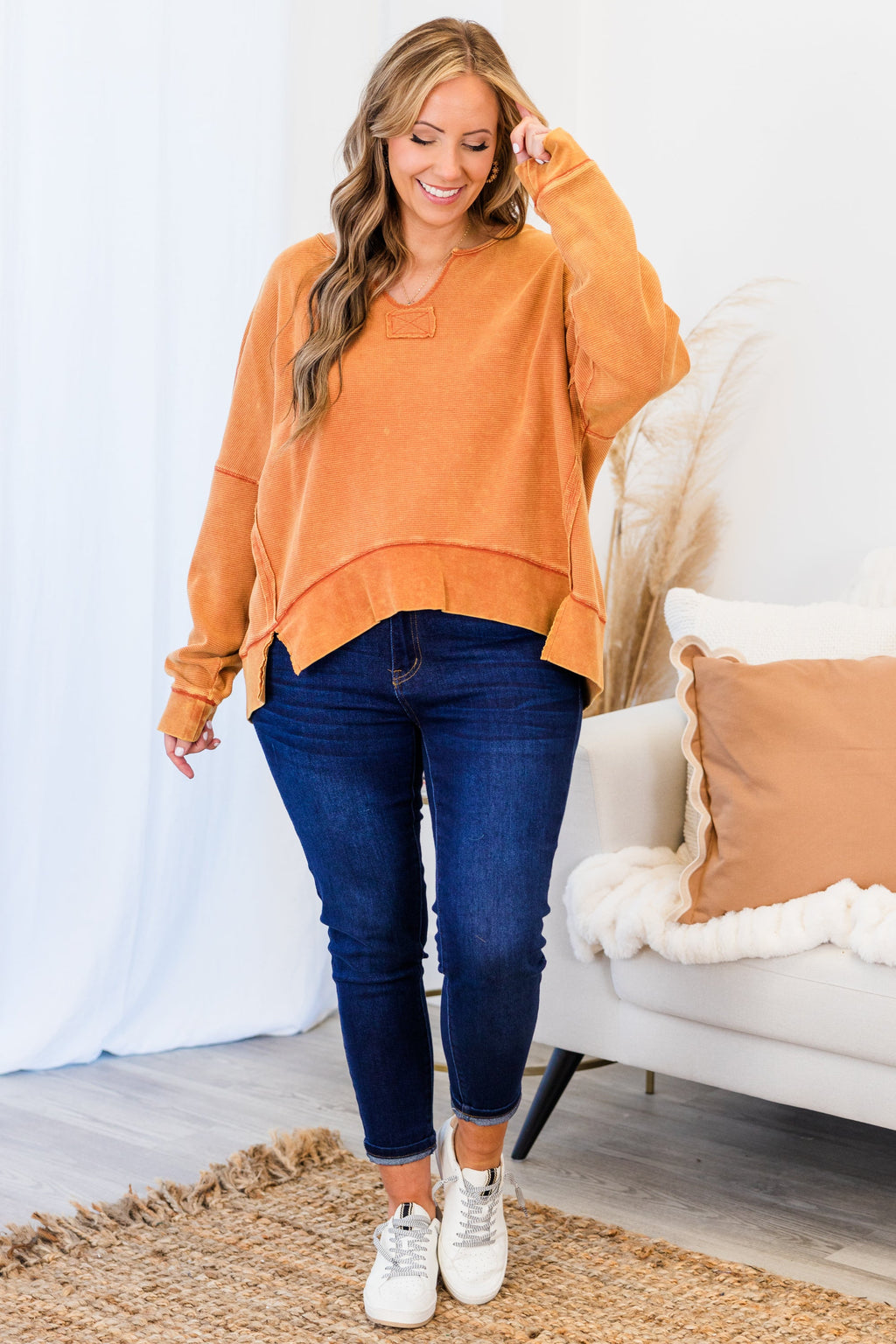 Zinnia Top, Orange