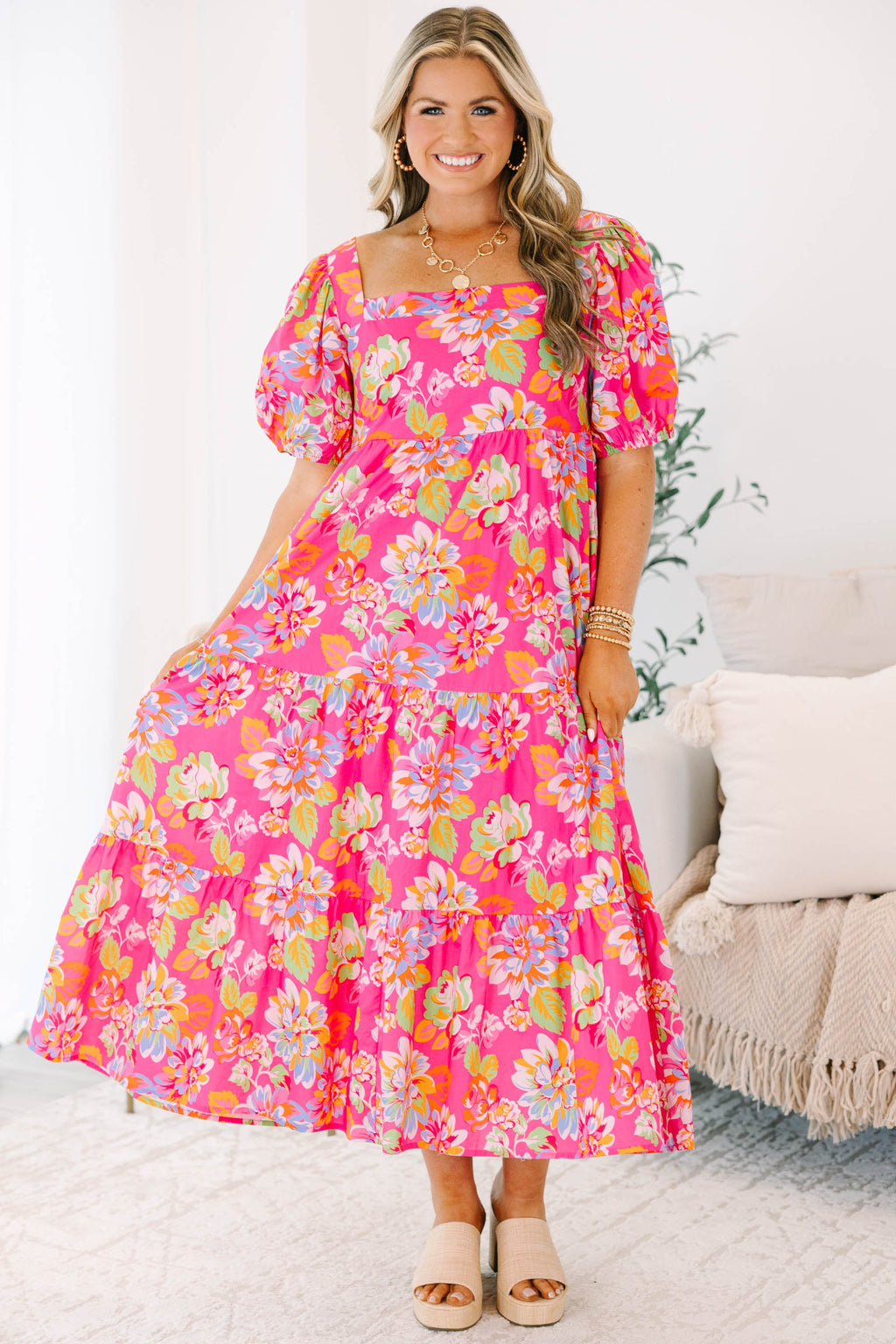 A Breeze In The Ocean Dress, Fuchsia