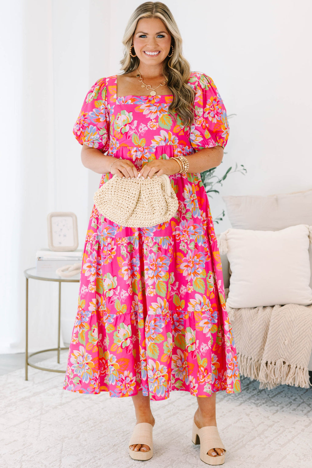 A Breeze In The Ocean Dress, Fuchsia