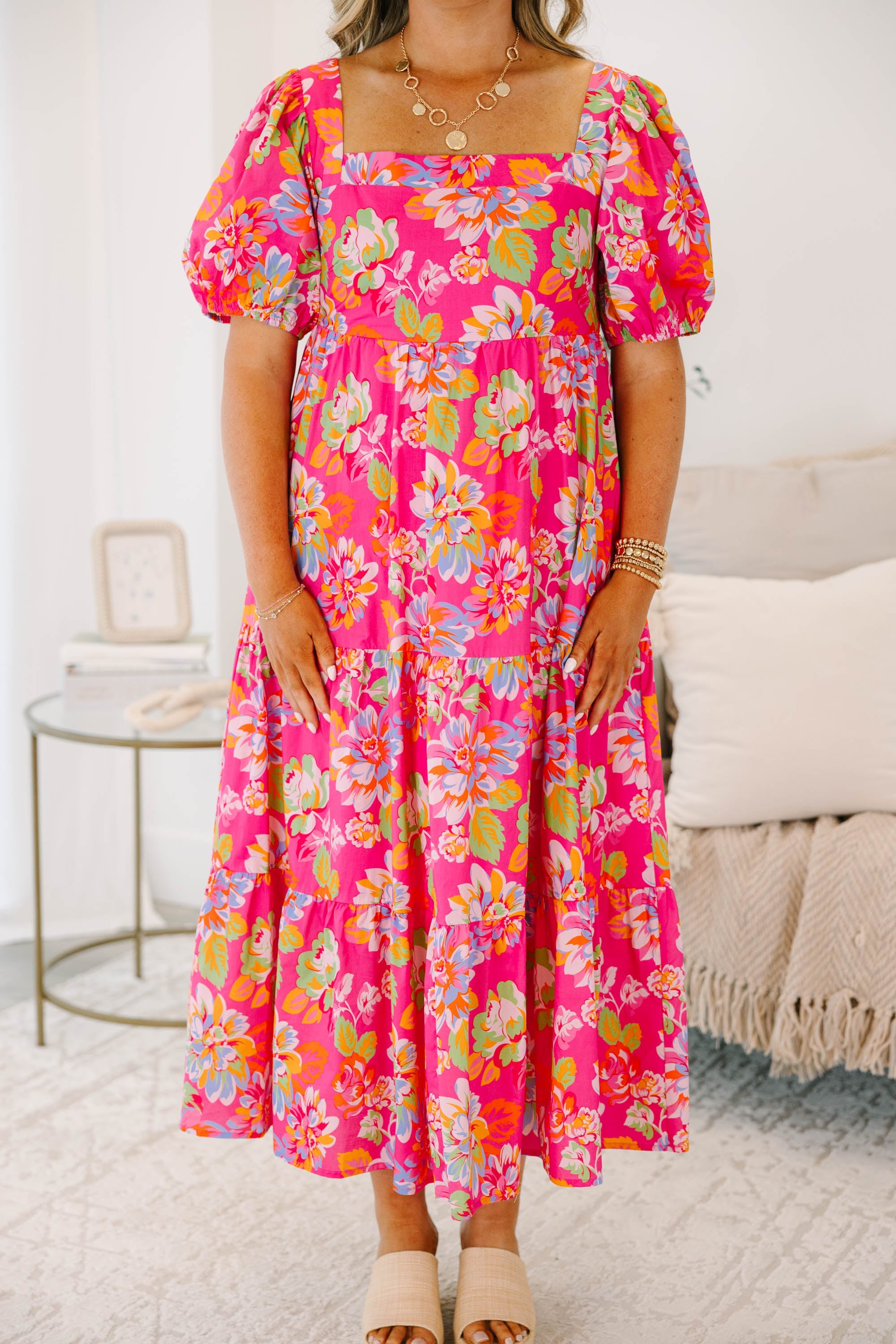 A Breeze In The Ocean Dress, Fuchsia