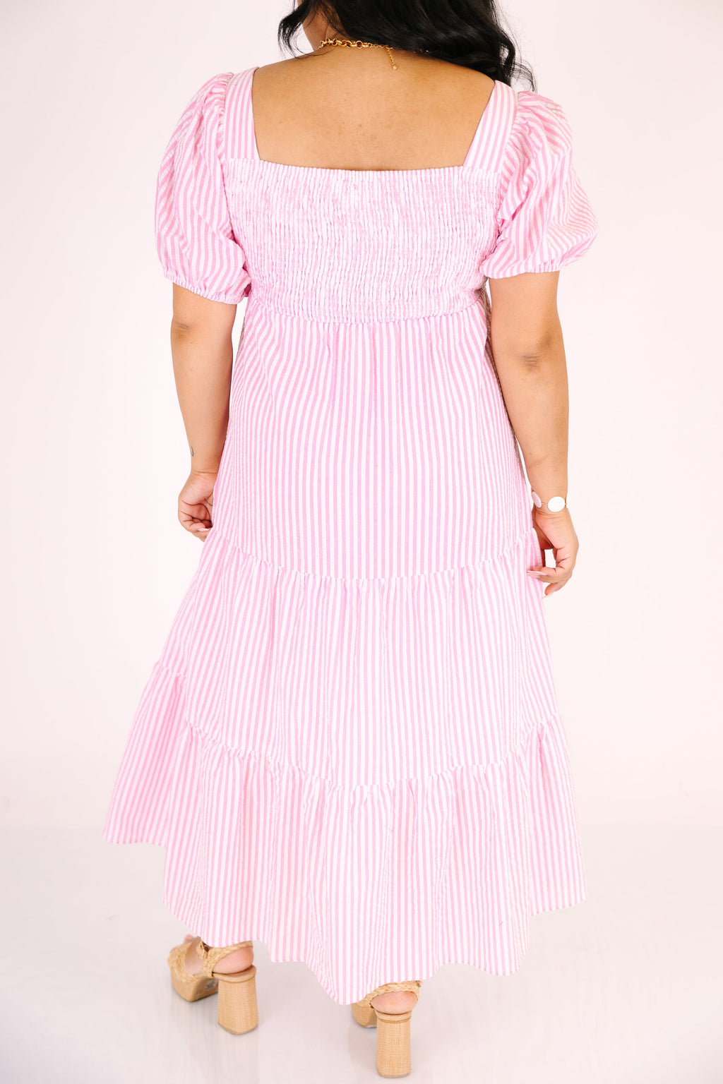 A Breeze In The Ocean Dress, Pink Stripe