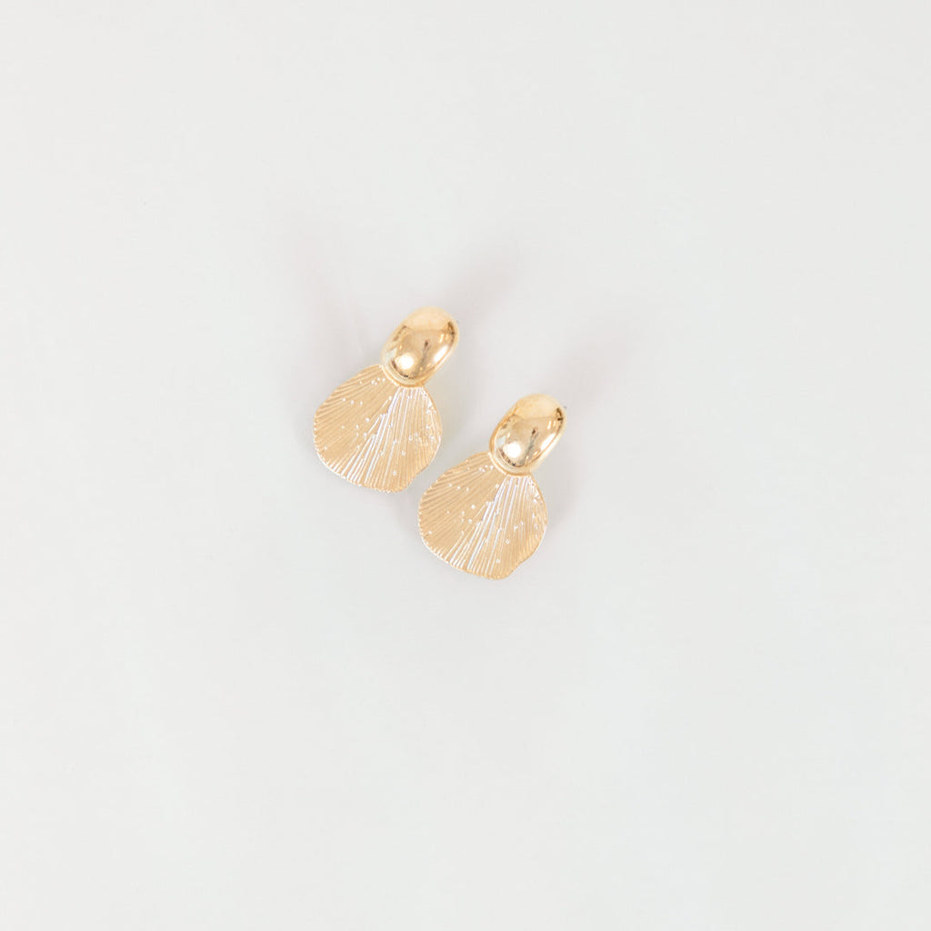 Abstract Aura Earrings, Gold