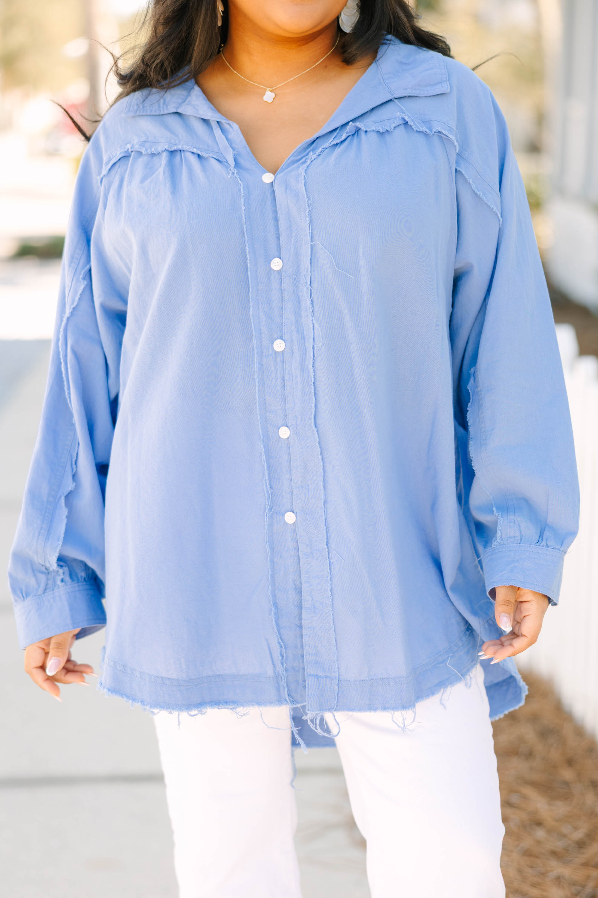 A Different Wave Length Top, Blue