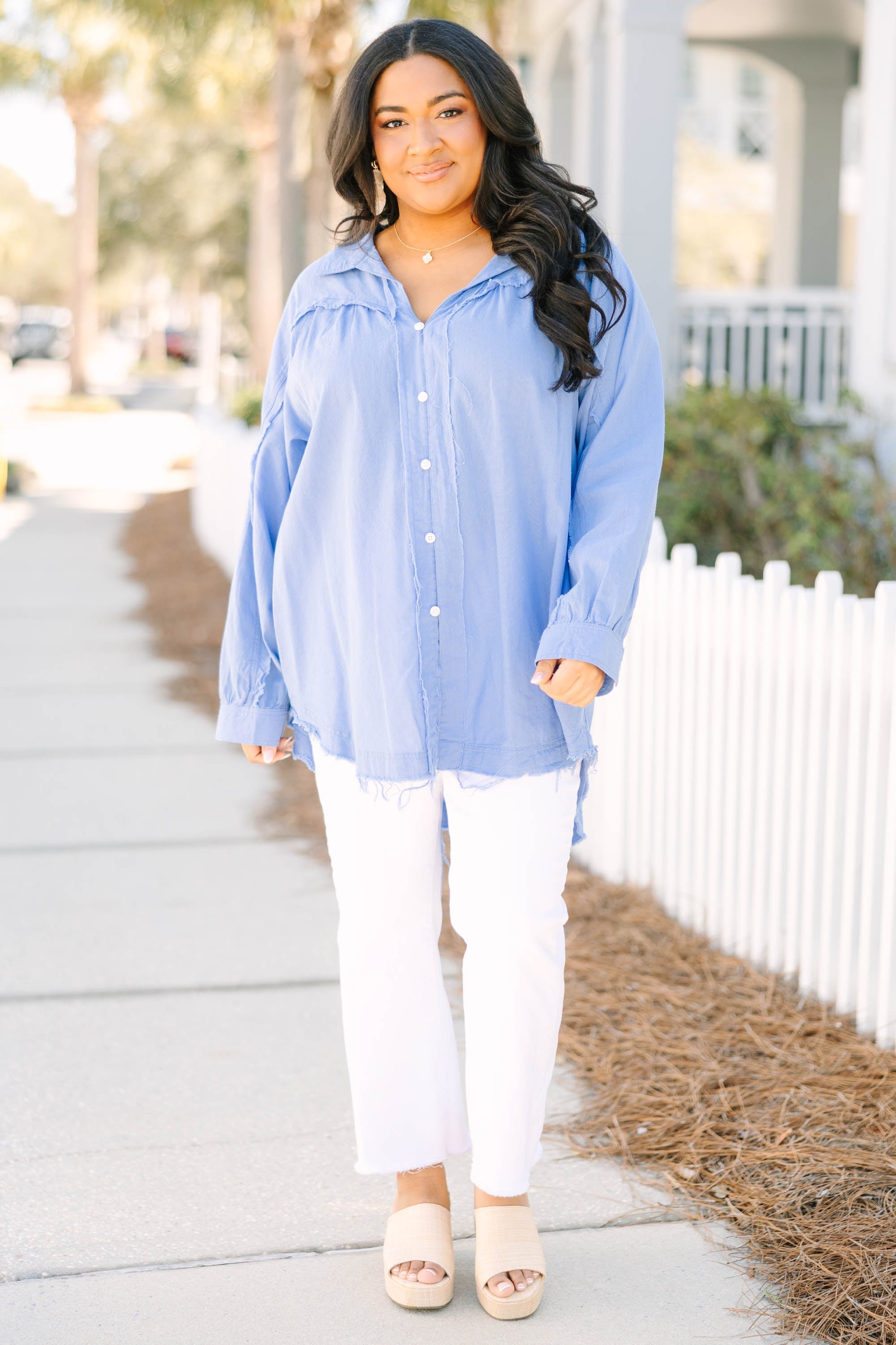 A Different Wave Length Top, Blue