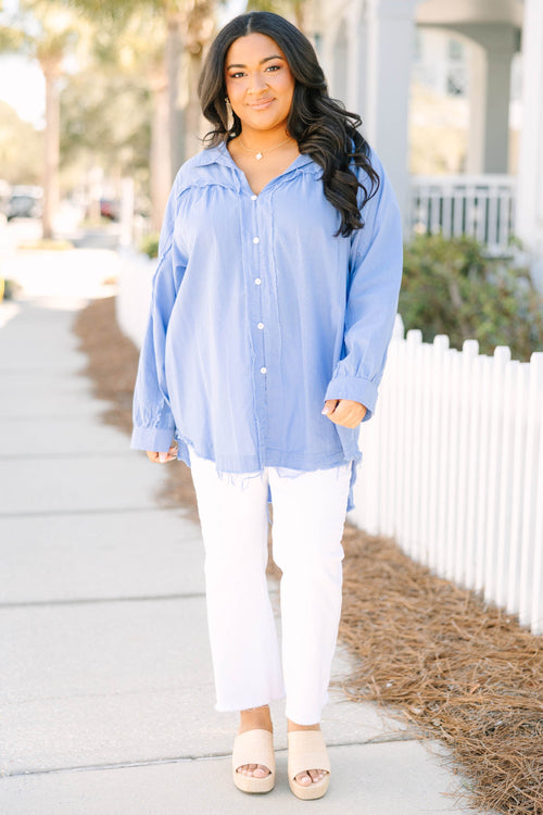 A Different Wave Length Top, Blue