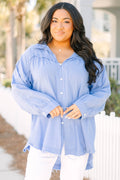 A Different Wave Length Top, Blue