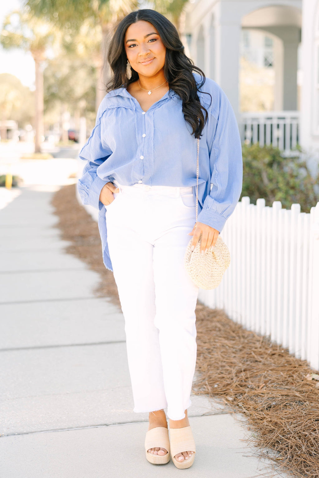 A Different Wave Length Top, Blue