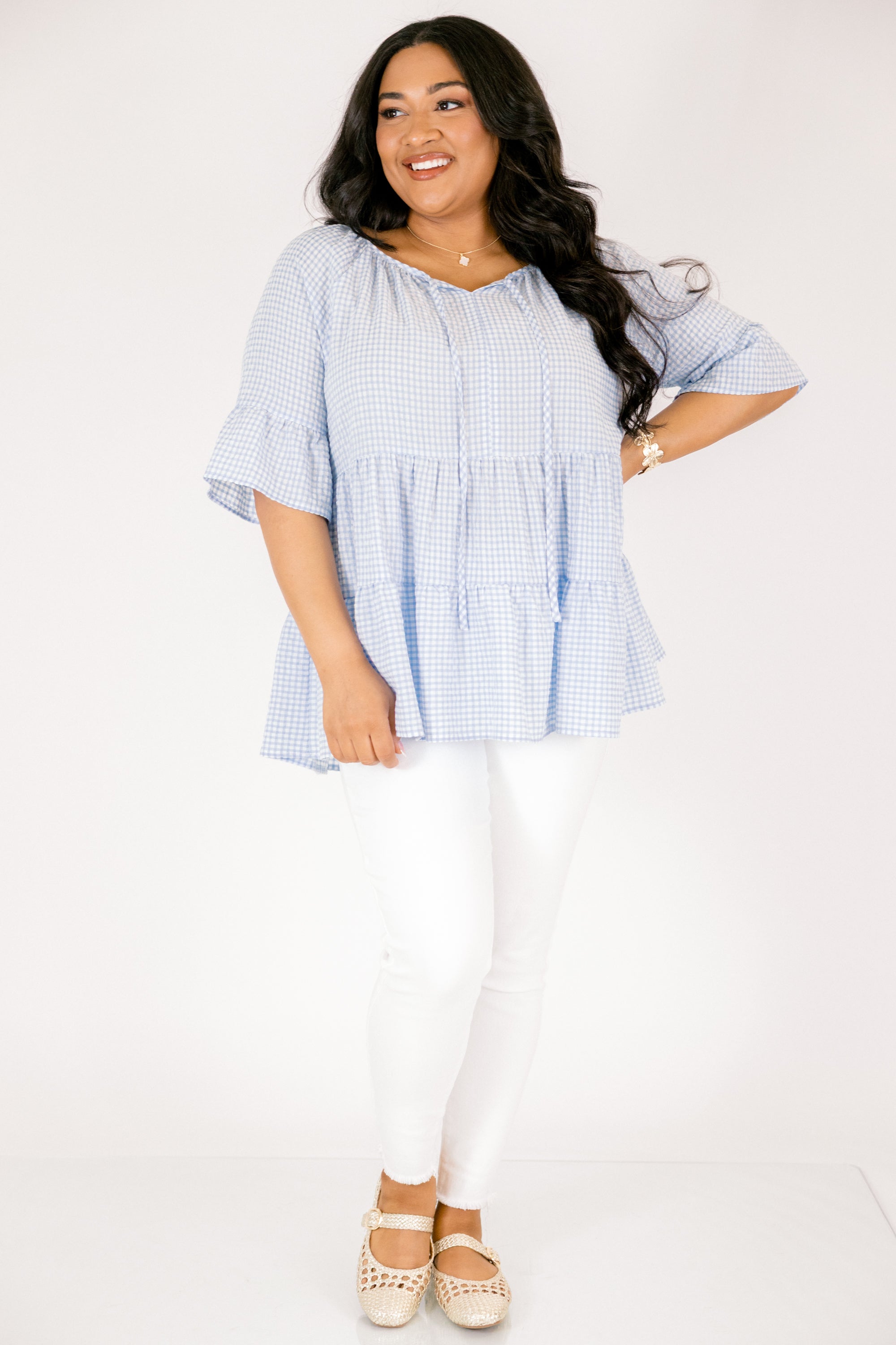 Admiring Me Top, Blue