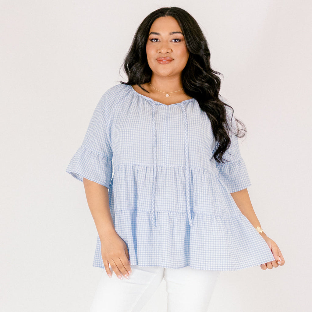 Admiring Me Top, Blue