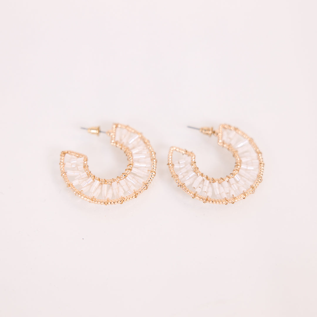 A Little Something Earrings, White