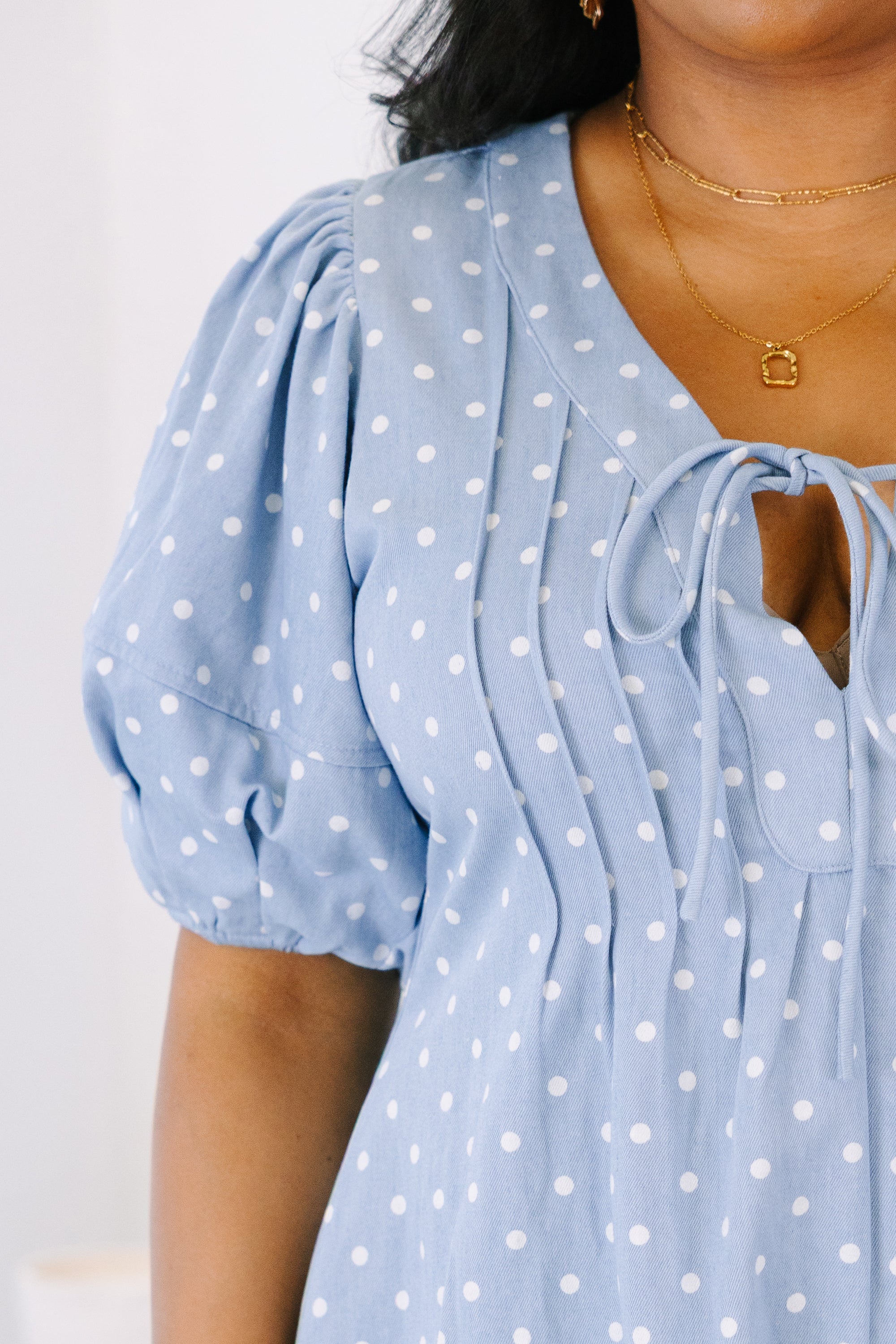 A Little Something Romper, Blue