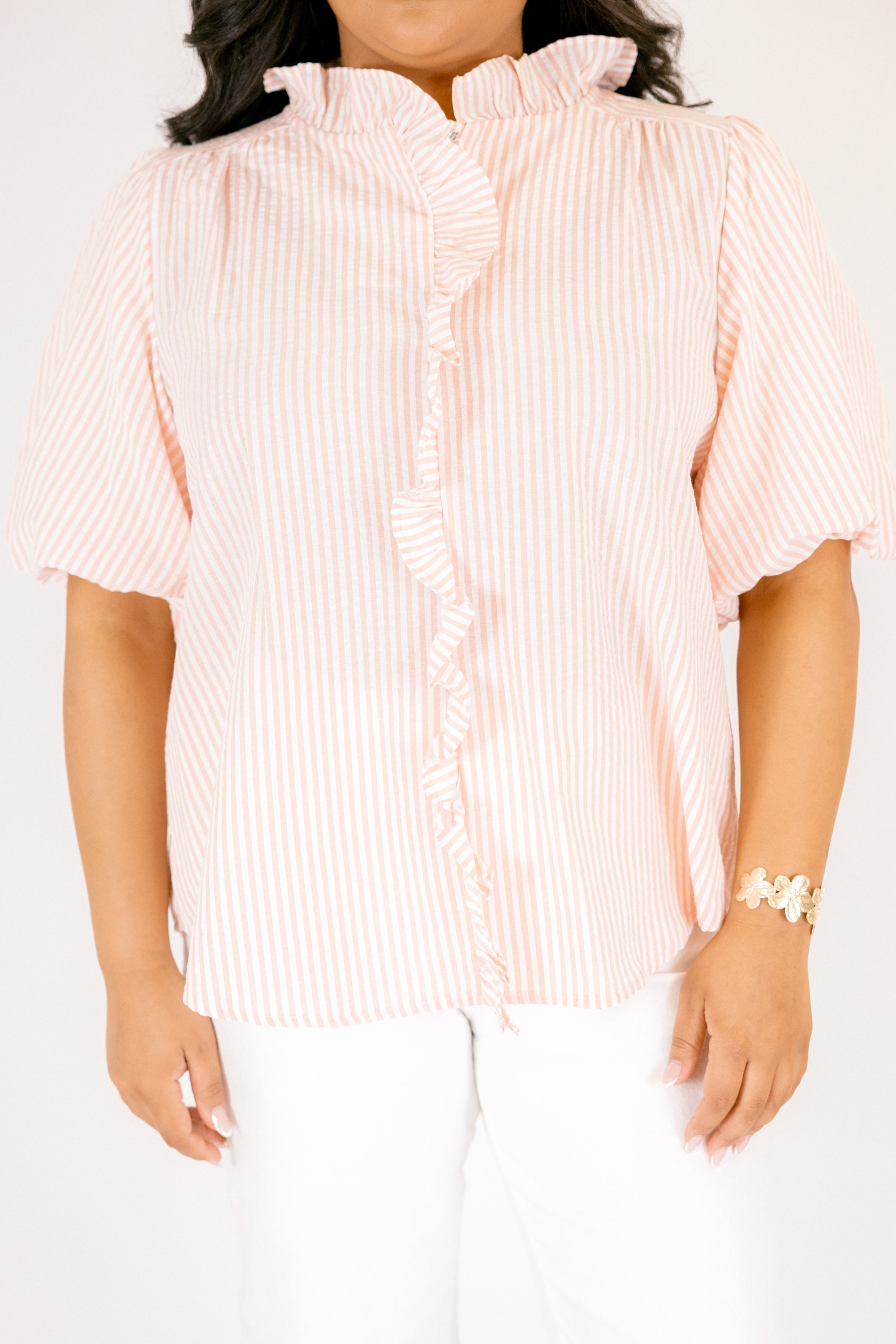 All About You Top, Peach