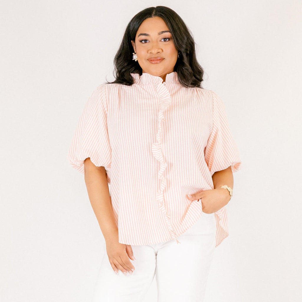 All About You Top, Peach