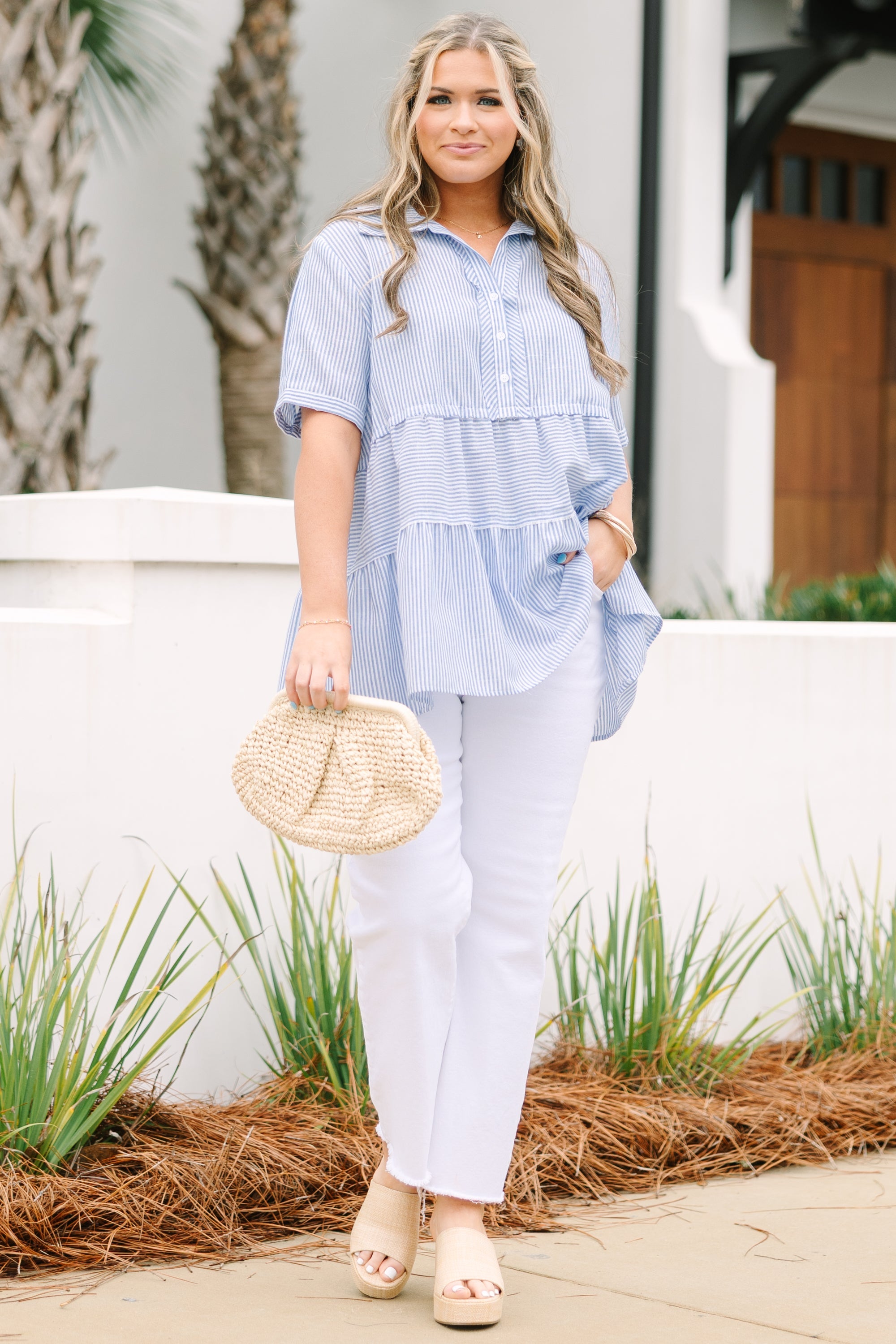 All For The Best Top, Blue