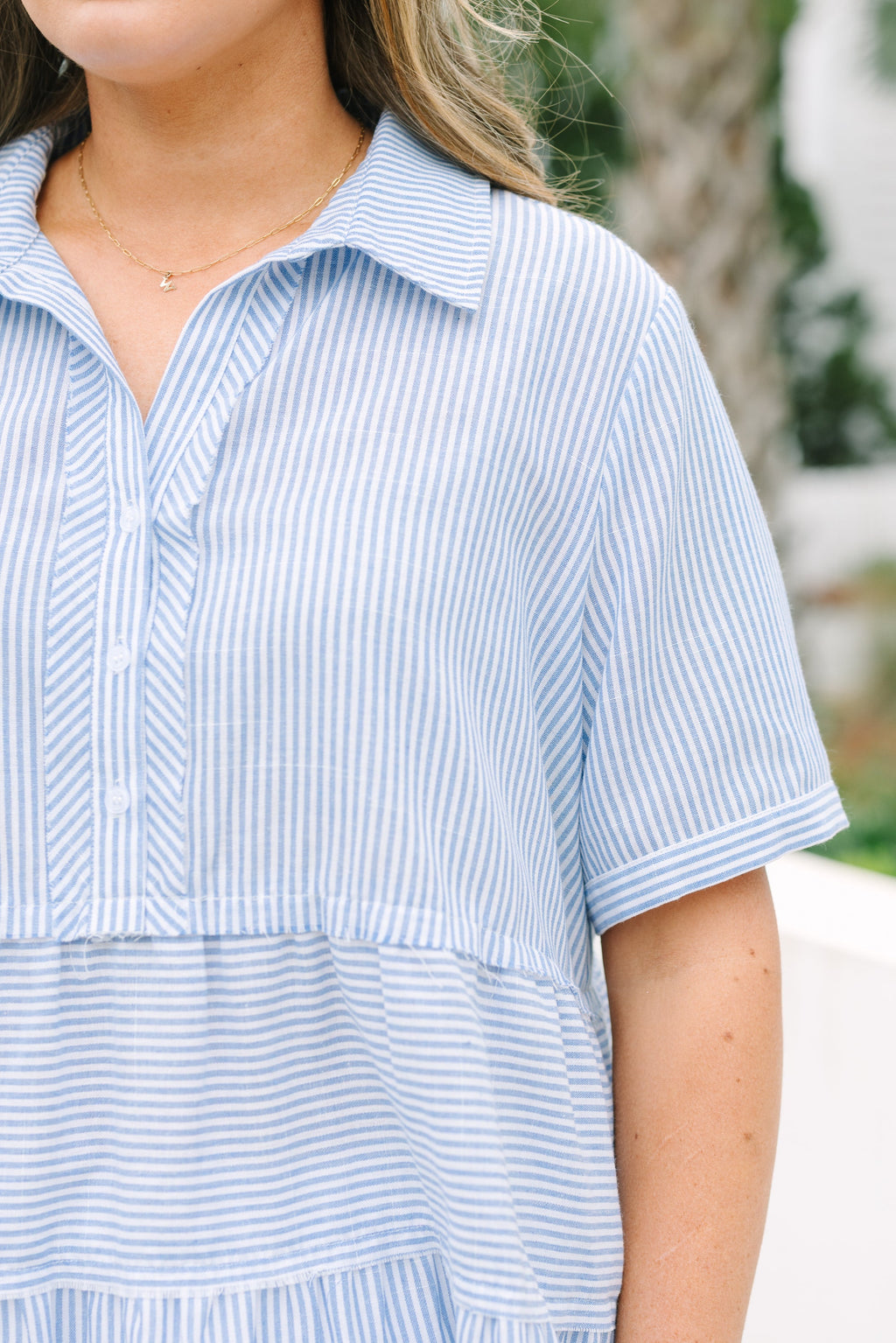 All For The Best Top, Blue