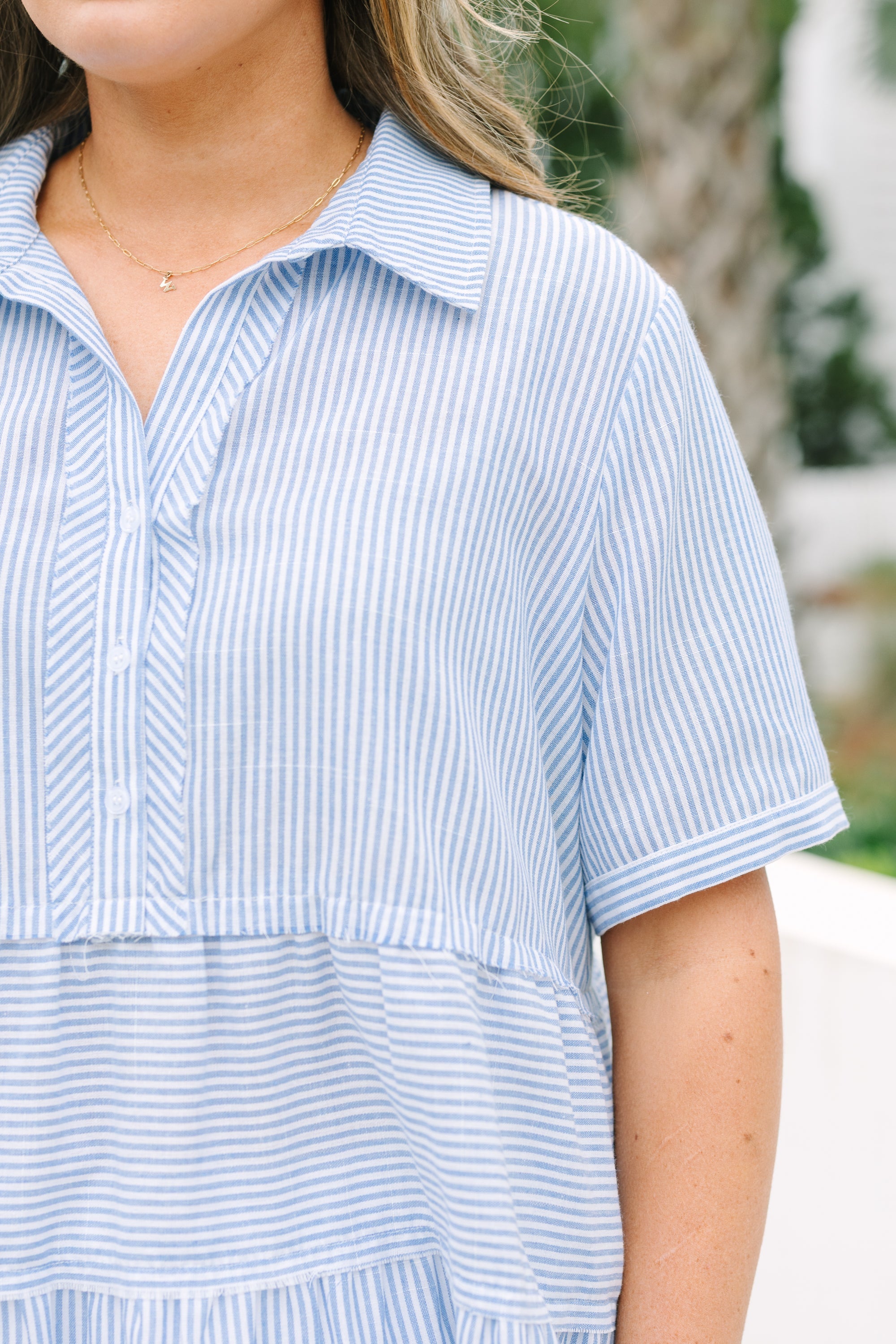 All For The Best Top, Blue