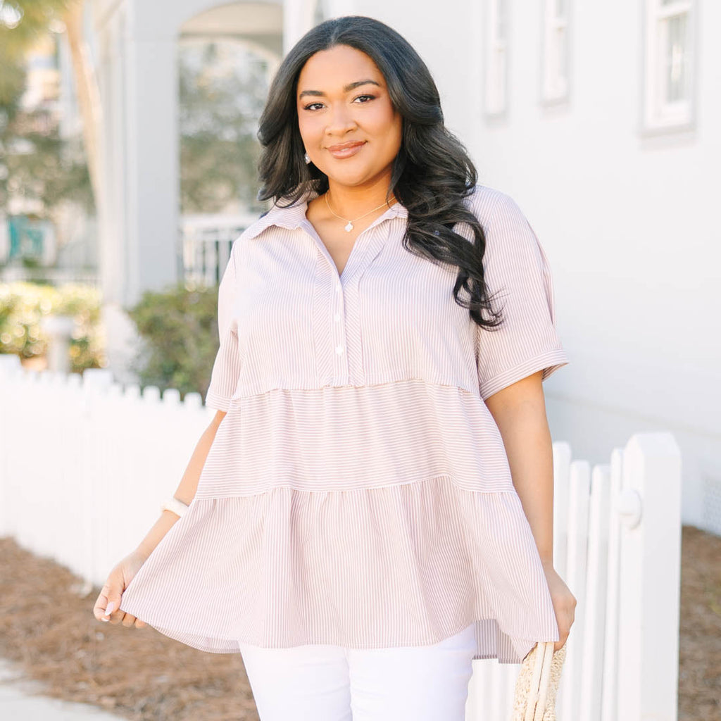 All For The Best Top, Brown