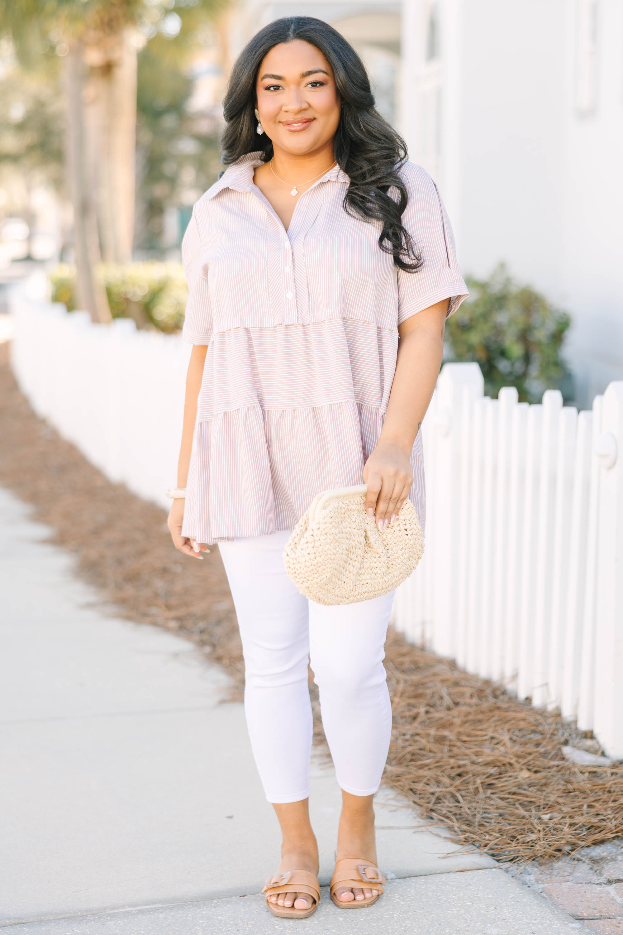 All For The Best Top, Brown