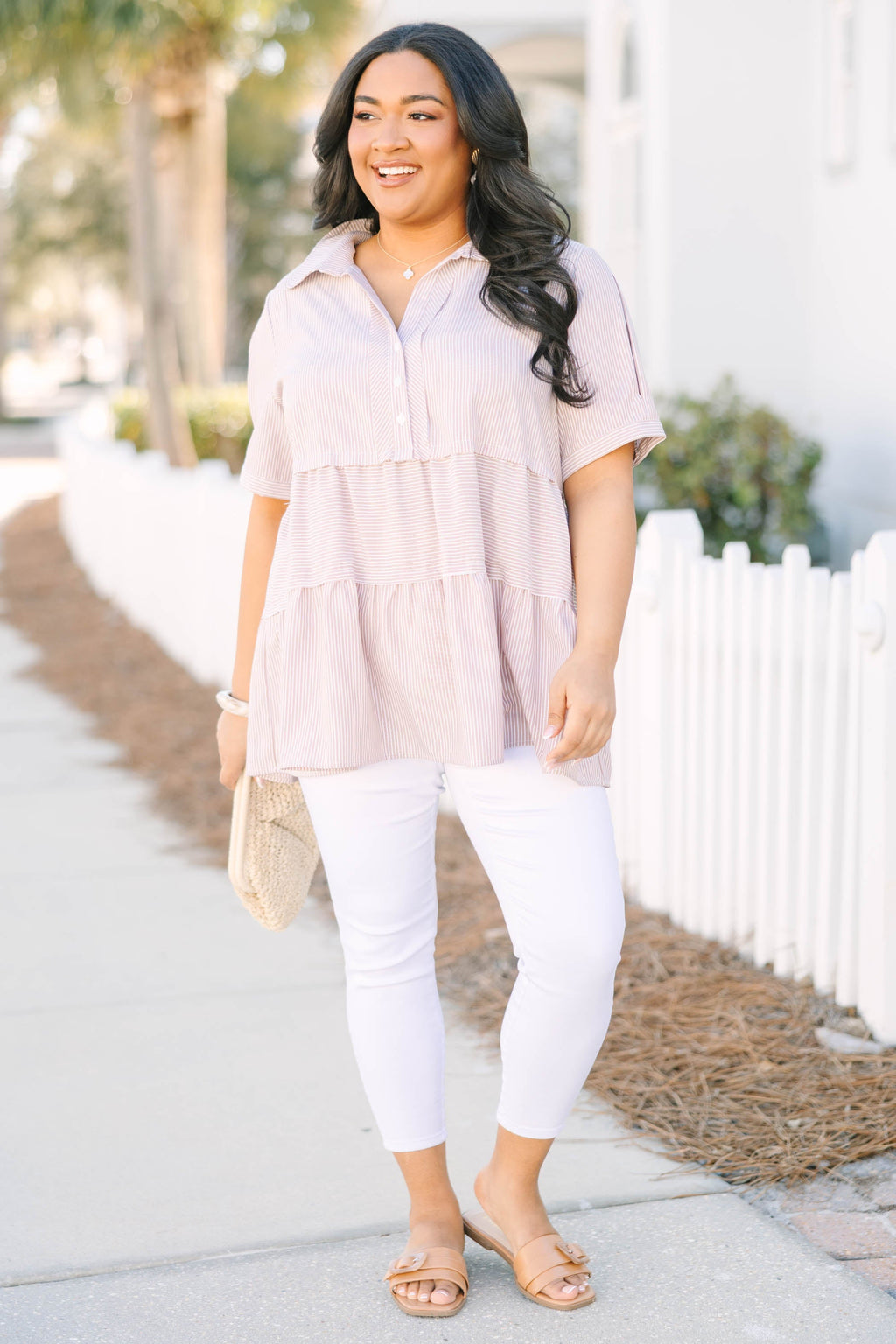 All For The Best Top, Brown