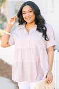 All For The Best Top, Brown