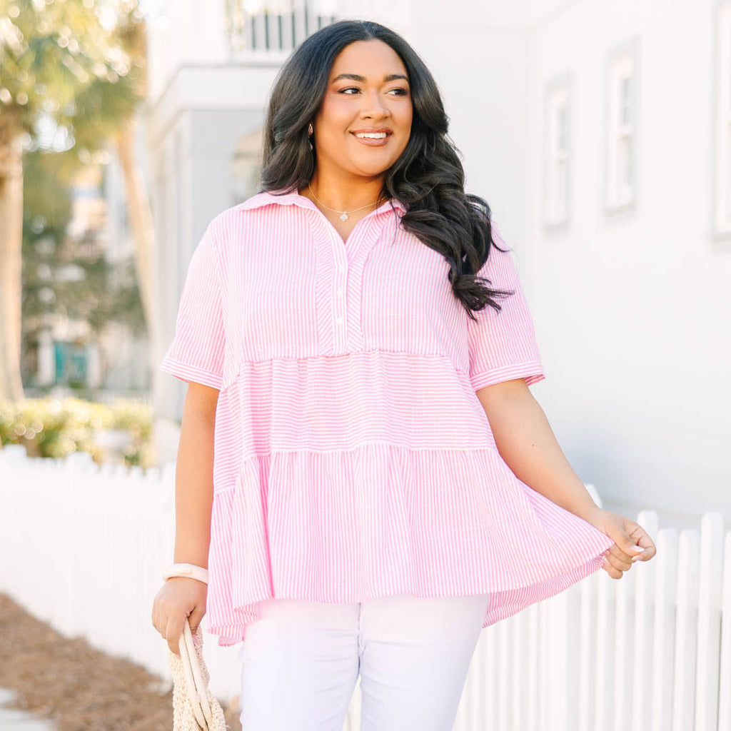 All For The Best Top, Pink