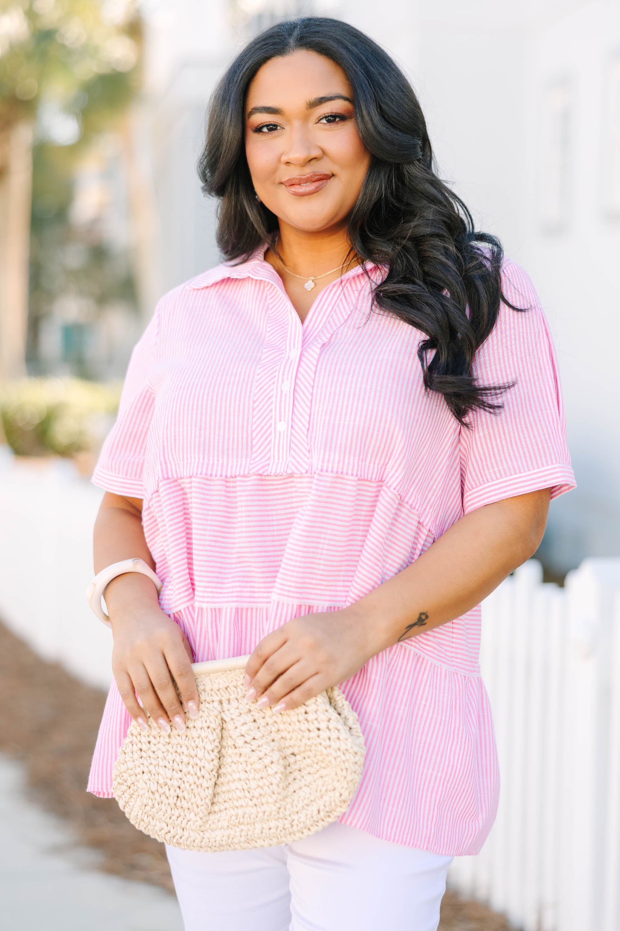 All For The Best Top, Pink