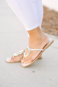 All I Can See Sandals, Gold