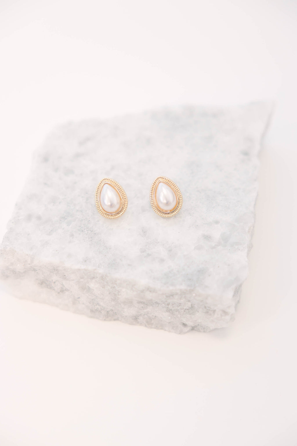 All In A Day Earrings, Cream