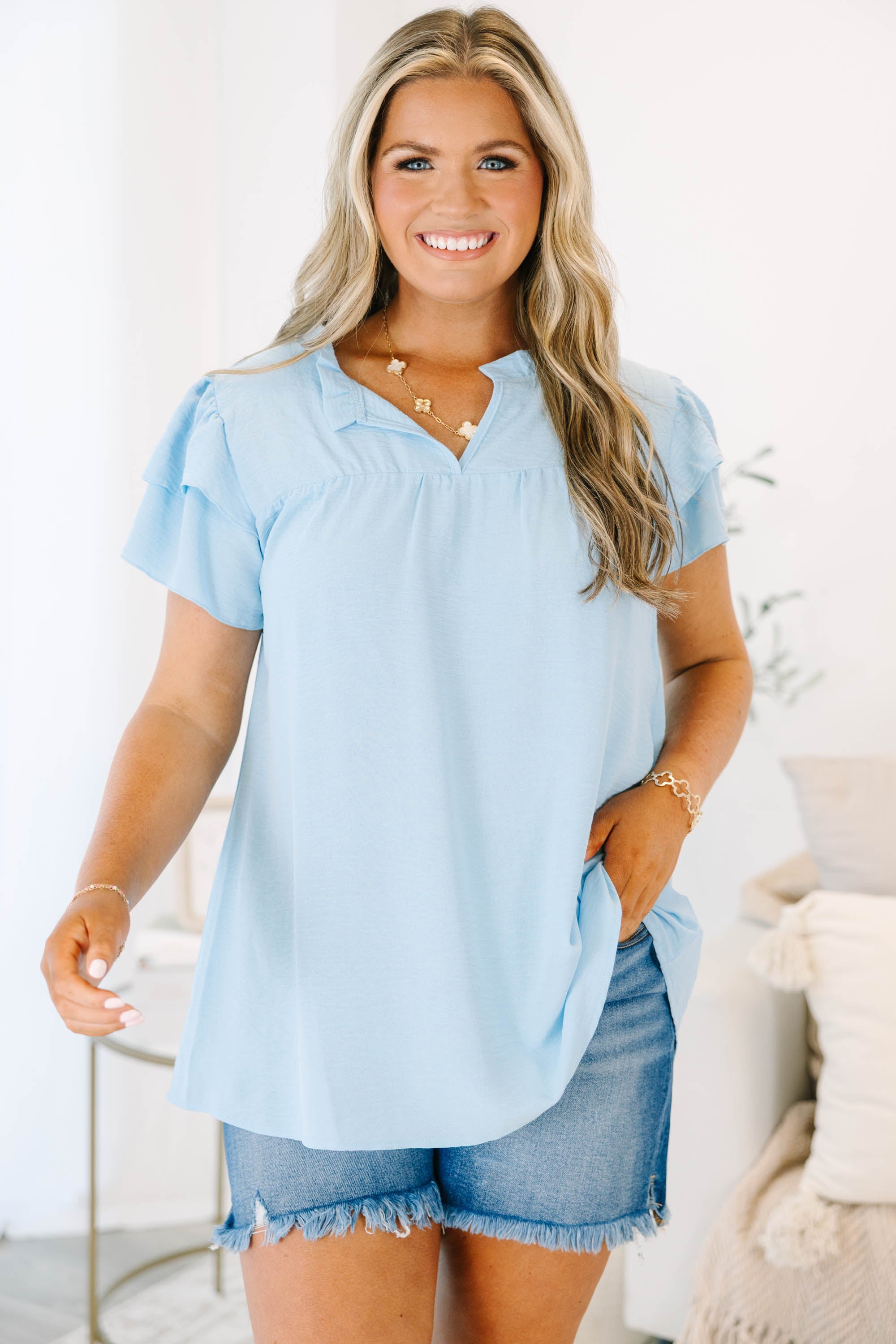 All Kindness Top, Blue