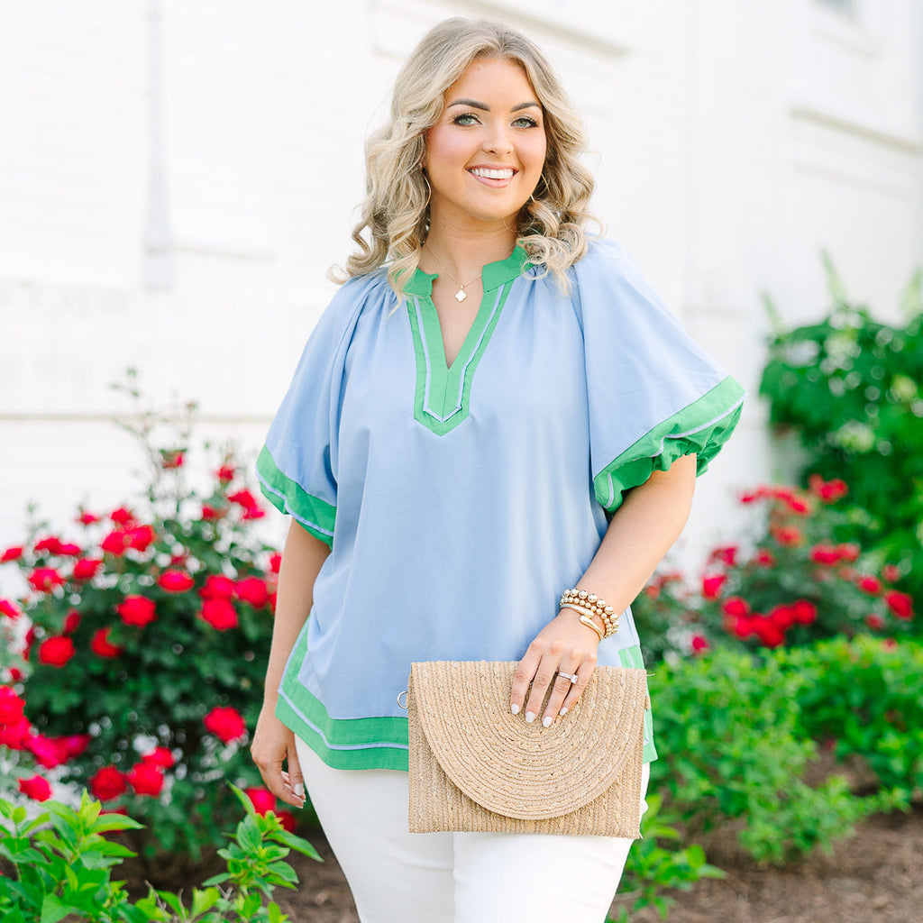 All That You Need Top, Blue