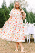 Always Daylight Maxi Dress, Cream Mix