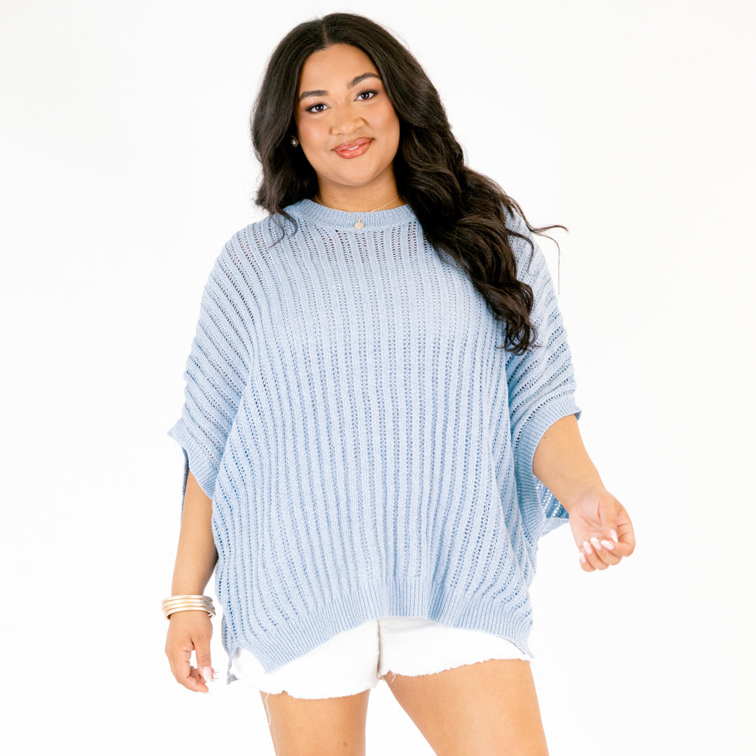 Always In Style Sweater, Blue