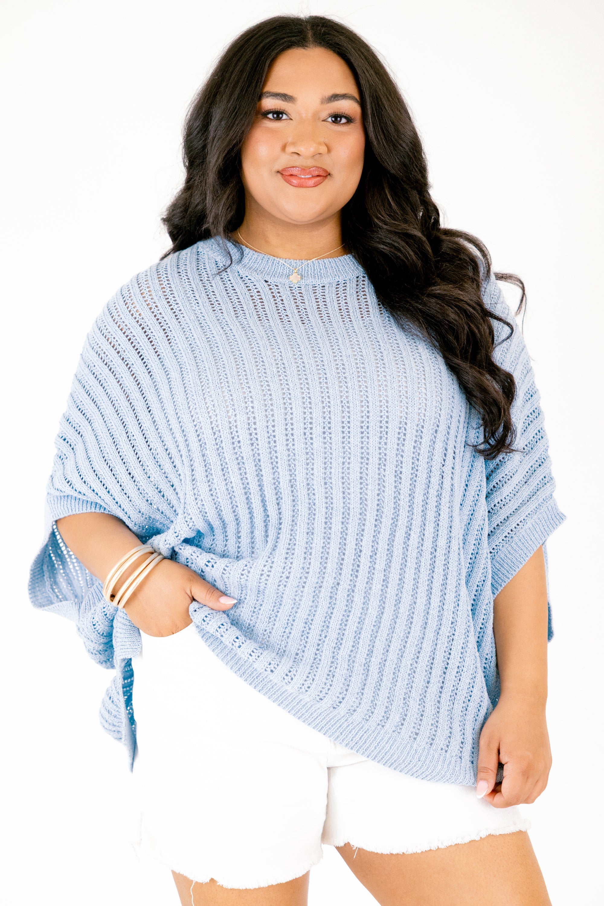 Always In Style Sweater, Blue