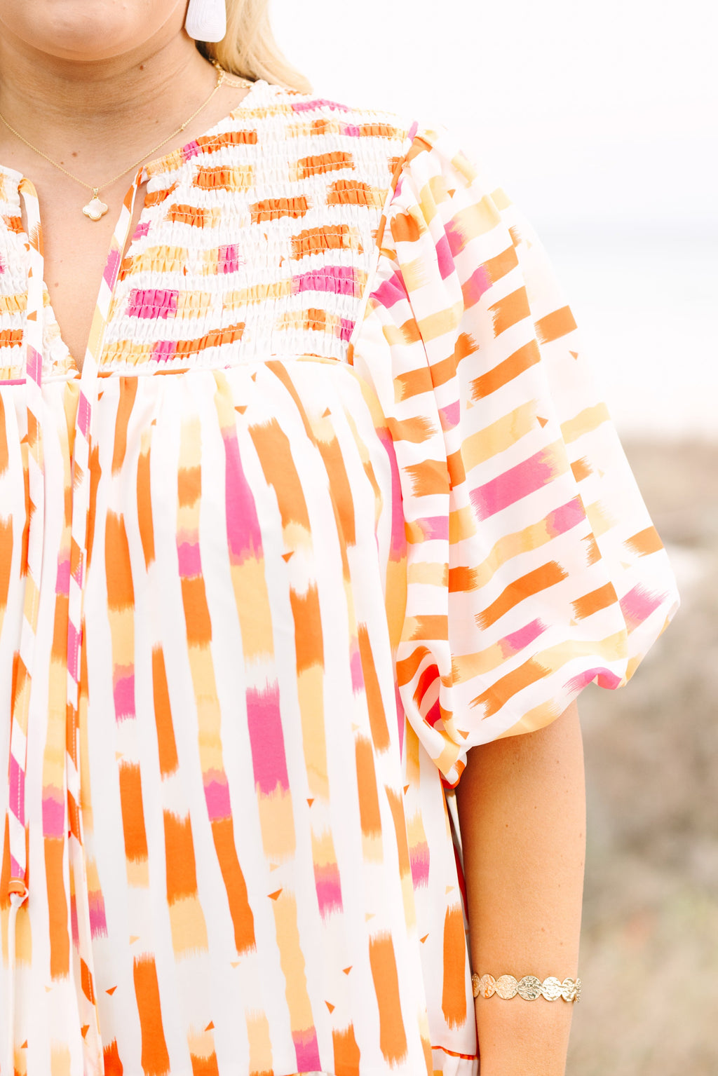Always On Time Dress, Creamsicle